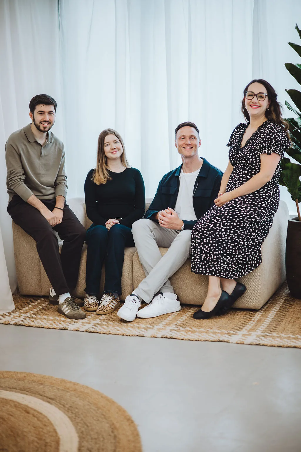 Danny and Olivia Rose with members of the Rose Tuition team